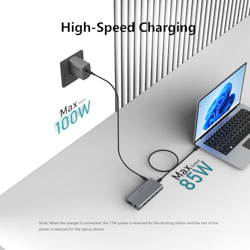 DIKEQINN Docking: 13-in-1 USB C Docking Station Triple 4K – Packaging