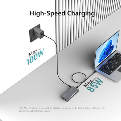DIKEQINN Docking: 13-in-1 USB C Docking Station Triple 4K – Packaging