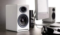 Audioengine P4 Premium Passive Bookshelf Speaker Pair (White)