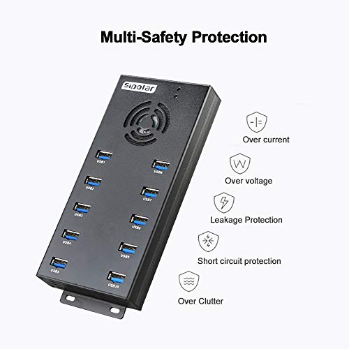 Hub Port: Sipolar 10-Port USB Hub 3.0 – Size Reference