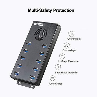 Hub Port: Sipolar 10-Port USB Hub 3.0 – Size Reference