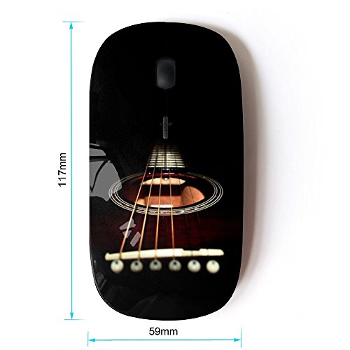 Koolmouse Optical: 2.4G Wireless Mouse Minimalist Guitar – Side View
