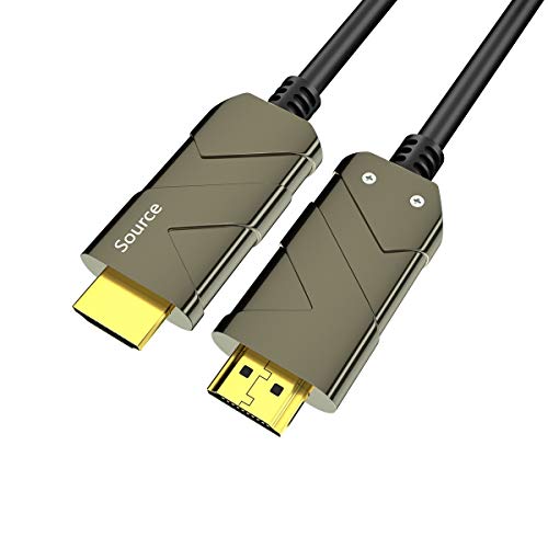 Fiber Cable: BIFALE 8K Fiber Optic HDMI Cable 33ft – Front View
