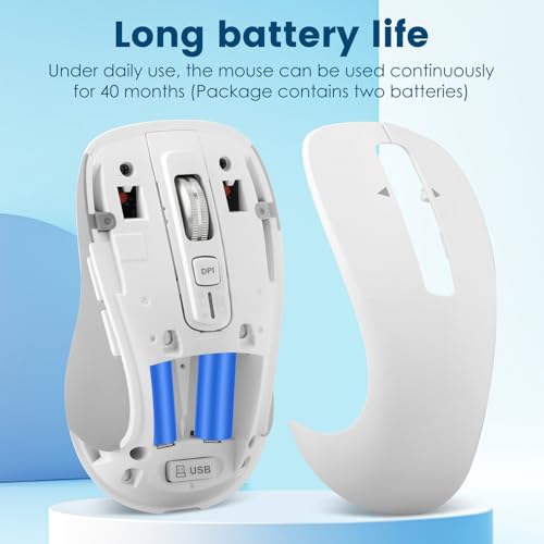 Mouse CITLLA: CITLLA Wireless Bluetooth Mouse USB BT1 BT2 – Size Reference