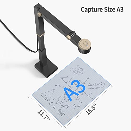 CZUR Fancy Pro: 8MP USB Document Camera with 4K Webcam – Close-up Detail