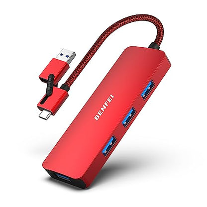 Hub Benfei: Benfei USB 3.0 Hub USB-C 2-in-1 – Front View