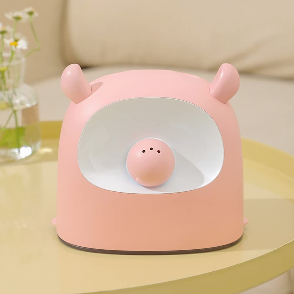 KUNWFNIX Mini Cute Humidifier - Quiet Ultrasonic Humidifier with Night Light, 2 Mist Modes, Auto Shut-off, 500ml Capacity Rain Cloud - RH30, Plants,Bedroom/babies,Nursery/office