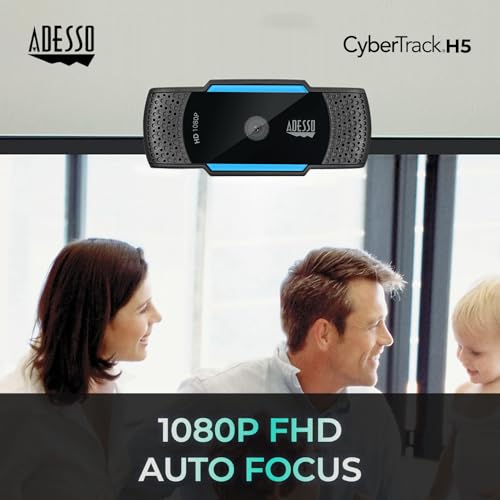 Pixels Adesso: Adesso Cybertrack H5 1080p HD USB Autofocus – Side View