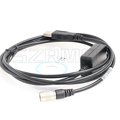 SZRMCC Hirose 6 Pin Male to USB Data Download Cable for – Close-up Detail