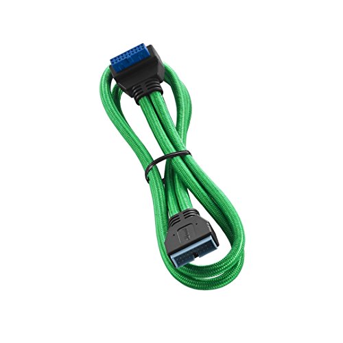 CableMod ModFlex: Premium Sleeved Right Angle Internal USB – Front View