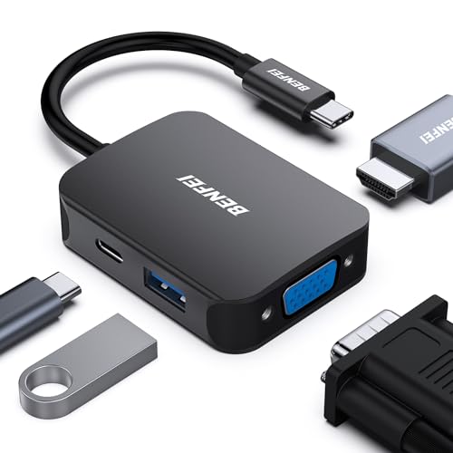 Adapter Benfei: BENFEI USB C HUB 4in1 USB Type-C to HDMI – Front View