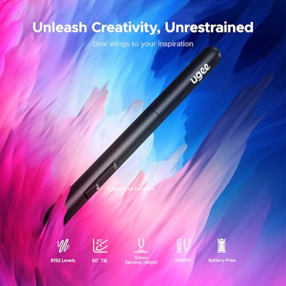 Drawing Graphic: UGEE M708 10x6 Inch Large Digital Drawing – Close-up Detail