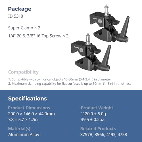 SmallRig Super Clamp Kit 2-Pack – Feature Highlight