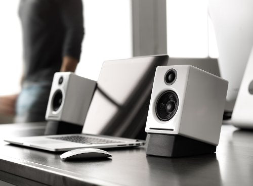 Desktop Speakers: Audioengine A2+ 24-Bit Wireless Bluetooth – Side View
