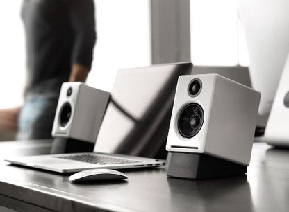 Desktop Speakers: Audioengine A2+ 24-Bit Wireless Bluetooth – Side View