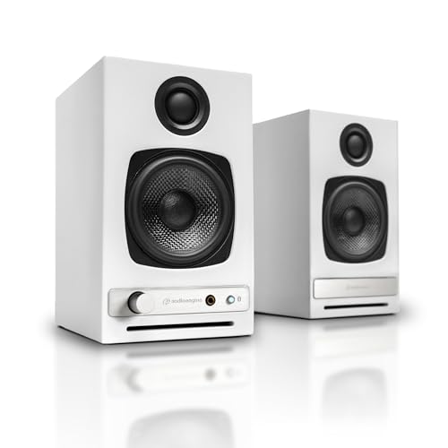 Audioengine HD3: Wireless Bluetooth PC Speakers with AptX HD – Front View