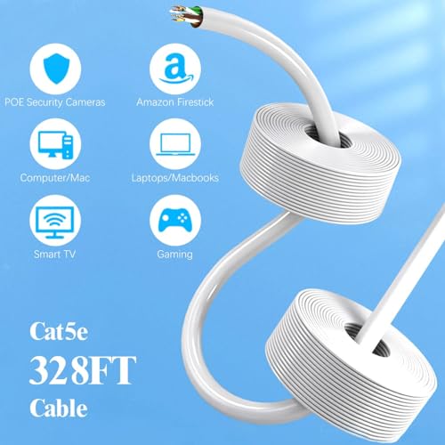 Cable POE: OOSSXX 100 Feet Ethernet Cable RJ45 – Close-up Detail