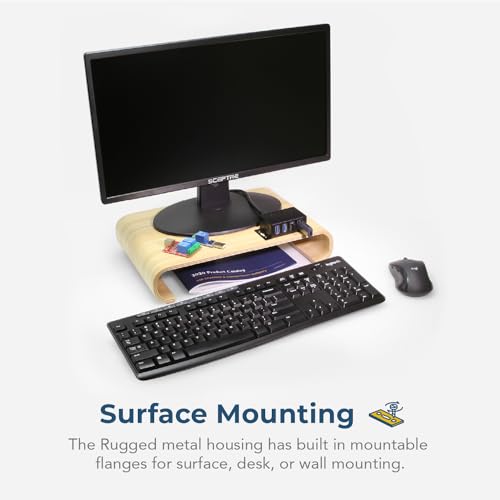 Hub Powered: USB 3.2 4-Port Mini Hub 5Gbps Fast Data – Close-up Detail