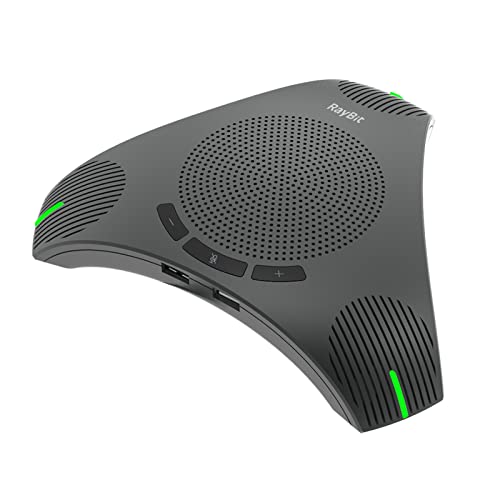 Microphone Speakerphone: USB Speakerphone with Dual Hub – Front View