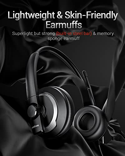 Awatrue EH05-U: Premium Wired USB Headset with – Side View