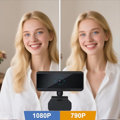 Webcam Bocodow: Bocodow USB Webcam with Microphone 1080P HD – Close-up Detail