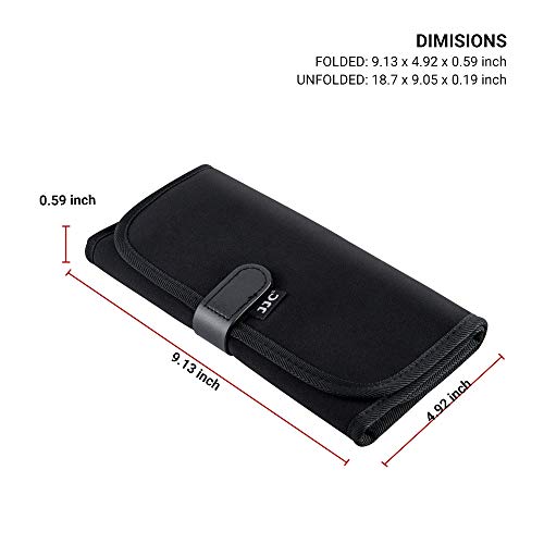 8 Pockets Lens Filter Case for Circular or Square Filters – Back View