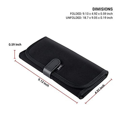 8 Pockets Lens Filter Case for Circular or Square Filters – Back View