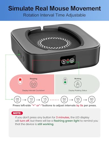 Meatanty Mouse Jiggler: Silent Undetectable Mouse Mover – Close-up Detail