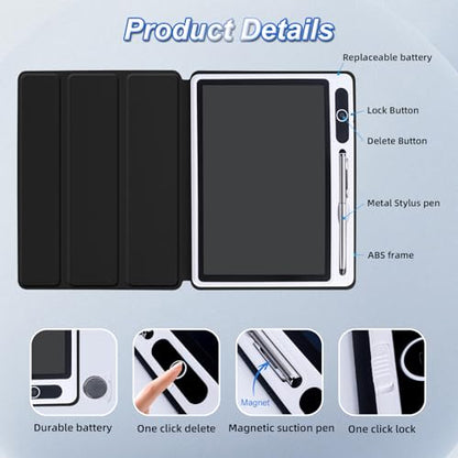 Writing LCD Tablet: 10 Inch Electronic Writing Notebook – Side View