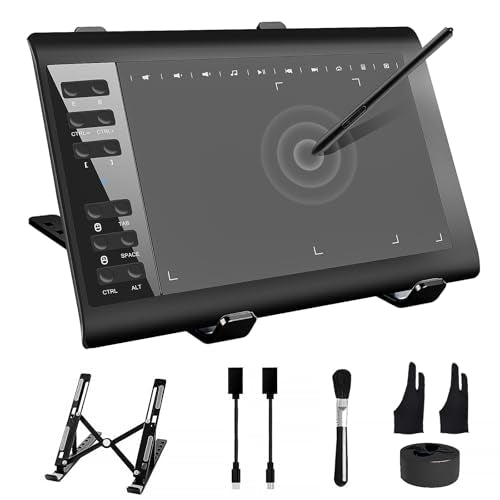 Drawing Tablet: TeinenRon Graphics 10x6 Inch with 8192 – Front View