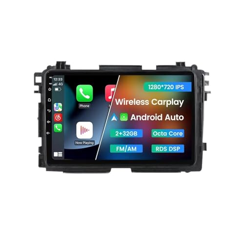 Android 13 Car Stereo Double Din for Honda Vezel HR-V HRV – Front View