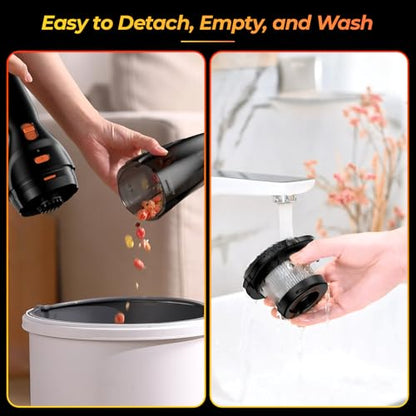Vacuum Car: POWJIELI Handheld Vacuum Cordless Rechargeable – Packaging