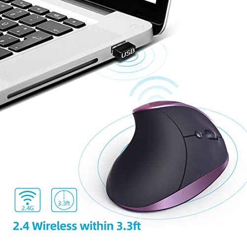 Mouse Woddlffy: Woddlffy Ergonomic Mouse Wireless Vertical – Close-up Detail