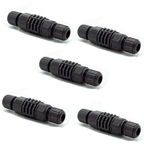 Connector LAN: Axawibe 5 Pcs RJ45 Waterproof CAT6/CAT5E/CAT5 – Front View