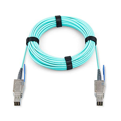 SAS SFF: 10Gtek Mini SAS HD SFF-8644 to SFF-8644 AOC Fiber – Front View