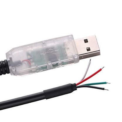 Pin Green: Green-utech 6FT USB to RS232 Serial Adapter – Front View