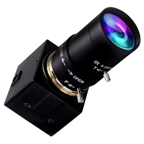 1080p Webcam: High-End USB Camera with 2.8-12mm Varifocal – Front View