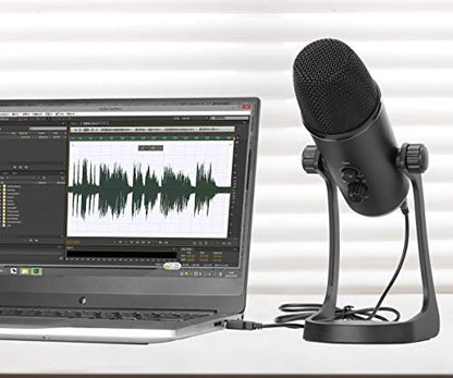 Vidpro XM-USB Studio Recording USB Stereo Microphone for – In Use