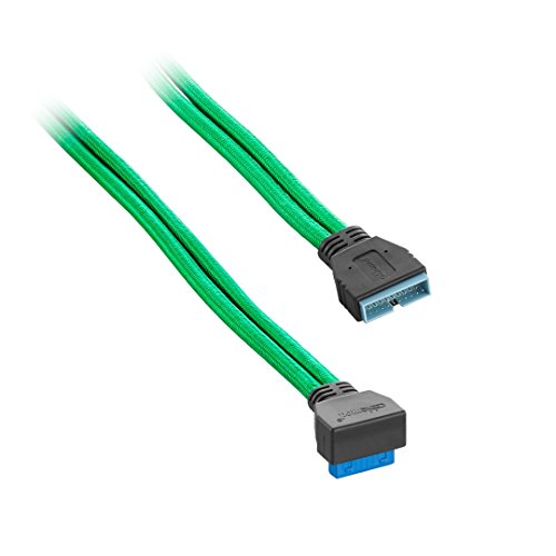 CableMod ModFlex: Premium Sleeved Right Angle Internal USB – Side View
