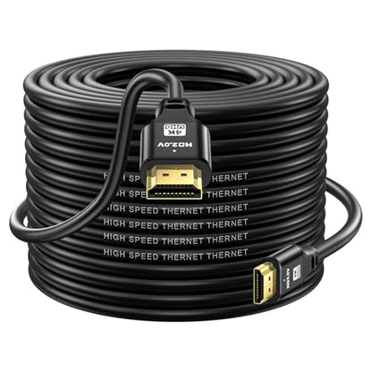 jojobnj HDMI Cable: 75ft 4K 60Hz 18Gbps High-Speed HDMI 2.0 – Front View