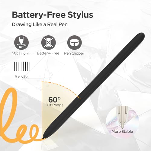 Drawing Tablet: UGEE Q6 6.5x4 Inch Graphic Tablet with 6 – Feature Highlight