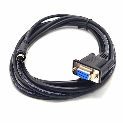 Mini Din 8-Pin Male to DB9 Female Cable – Side View