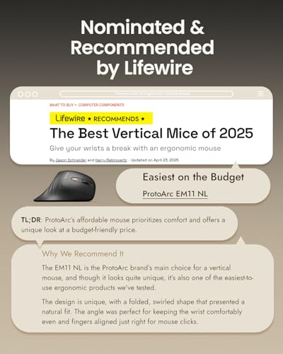 Mouse Protoarc: ProtoArc EM11 NL Bluetooth Rechargeable – Packaging