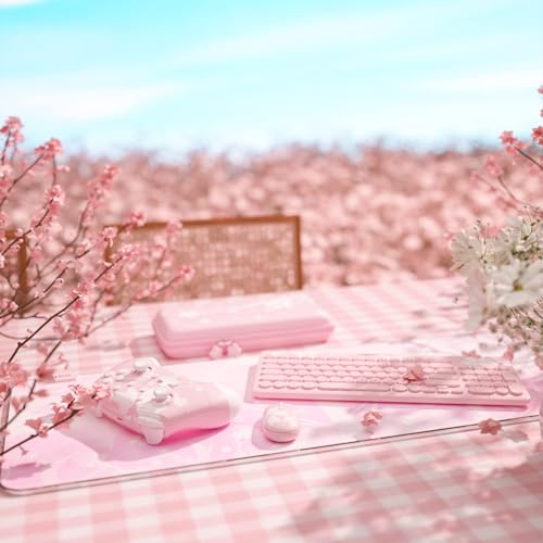 Pad Gaming: Pink RGB LED Gaming Mouse Pad 14 Modes Glow – Additional Angle