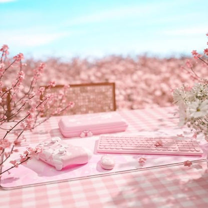 Pad Gaming: Pink RGB LED Gaming Mouse Pad 14 Modes Glow – Additional Angle