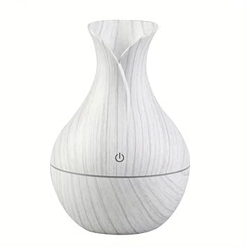 ZZ LIFE Mini Aromatherapy Humidifier Relaxing Cool Mist with Color Changing LEDs Night Light for Bedroom, Desktop, Travel, and Car, Aroma Diffuser (White)