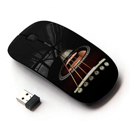 Koolmouse Optical: 2.4G Wireless Mouse Minimalist Guitar – Front View