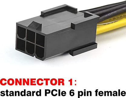 PCIe Extension Cable: TeamProfitcom 6 Pin Female to Male – Close-up Detail