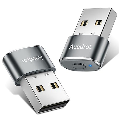 AUEDROT Mouse Jiggler: Undetectable Metal USB Mouse Mover – Front View