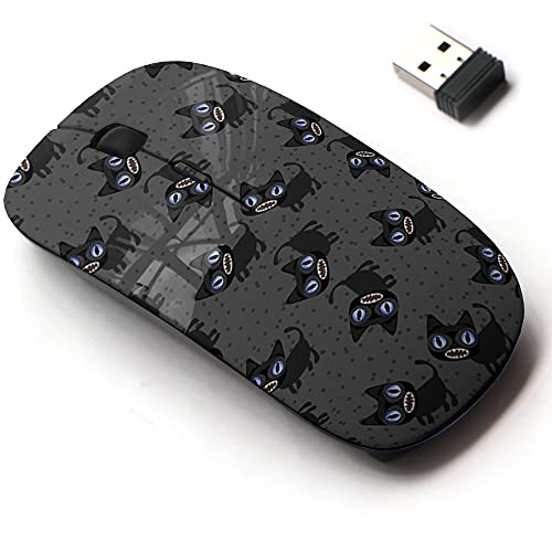 Wireless Mouse: 2.4G Cute Pattern Design – Front View